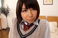 【エロ動画】葵こはる ショートヘアで小麦色のロリ系女子校生をナンパしてセクロスしたったww